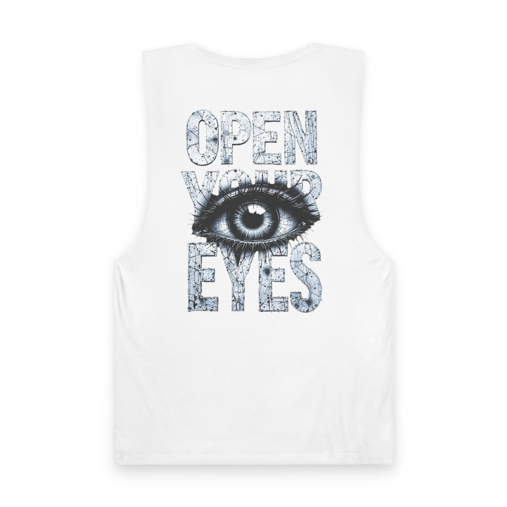 Open Your Eyes Tank Top — Graphic Eye Illustration Tank