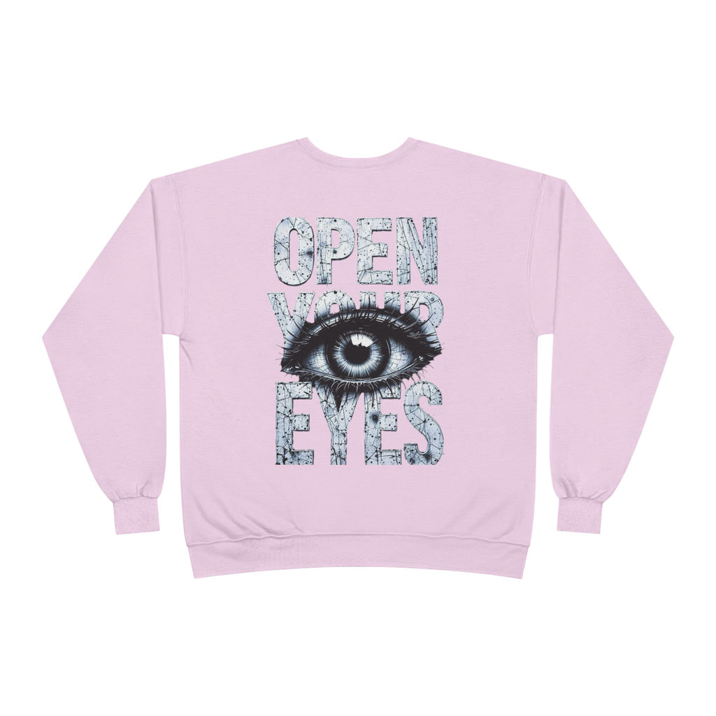 Open Eyes Graphic Sweatshirt — Eye Illustration Crewneck