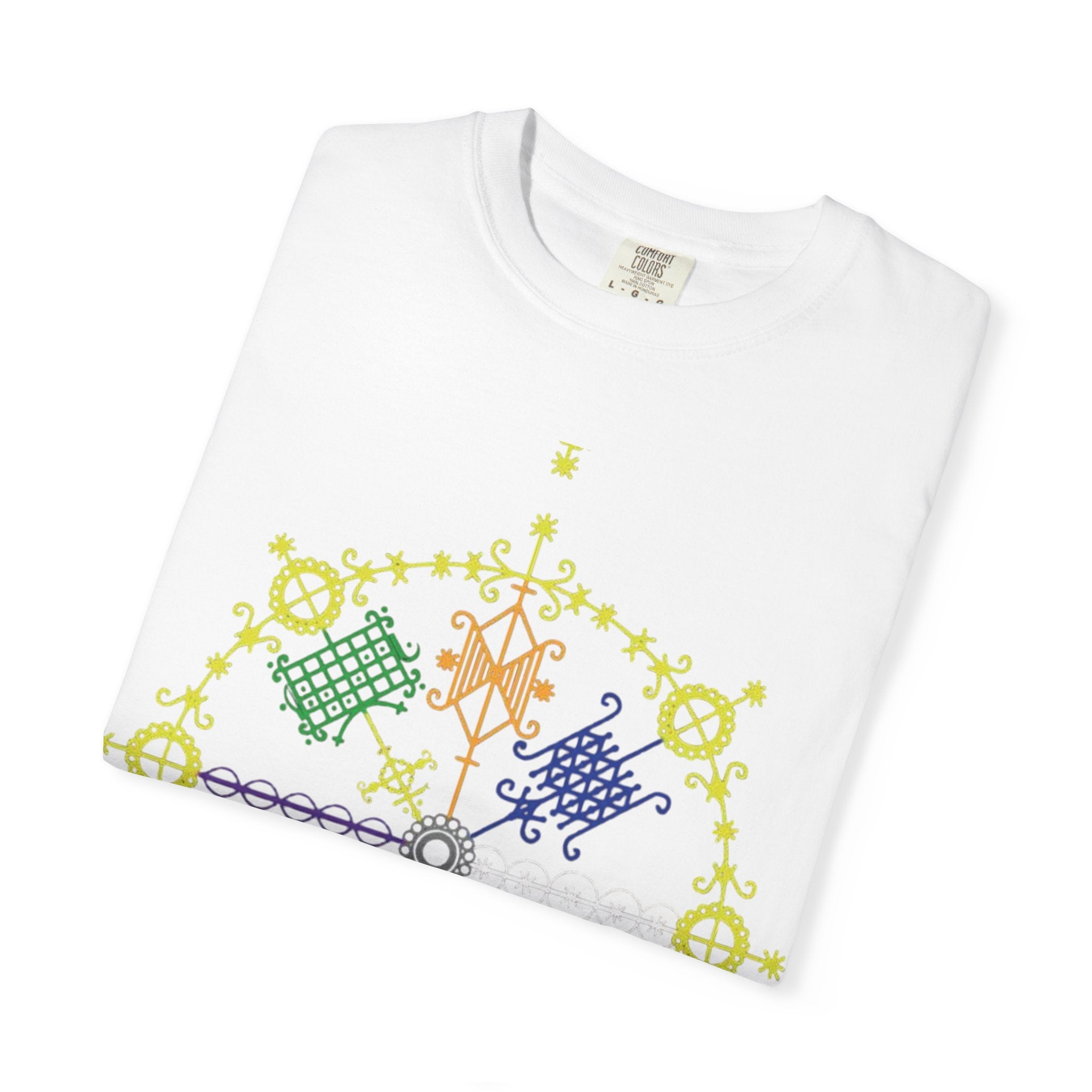Mandala Symbol Graphic T-Shirt — Pastel Spiritual Pattern