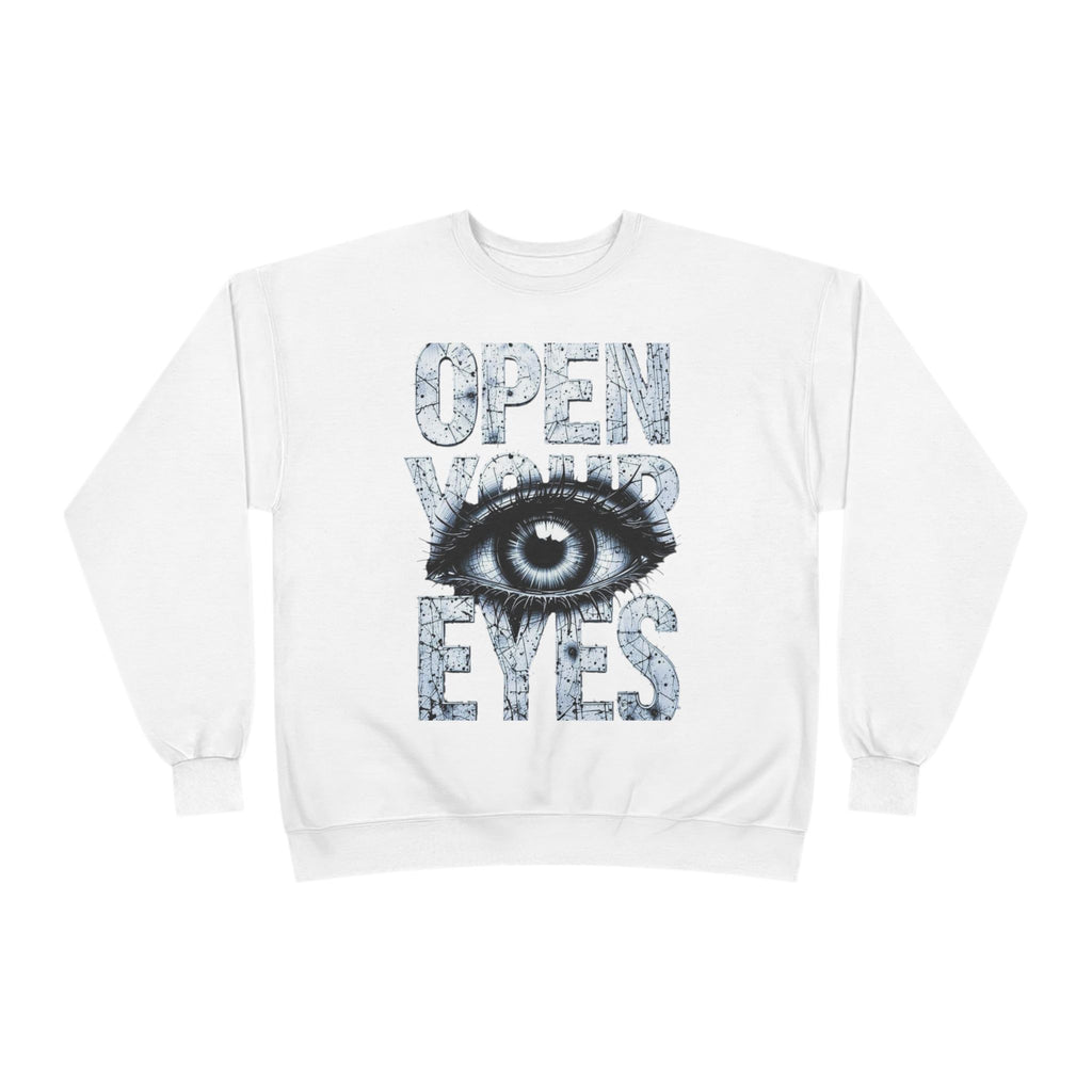 Open Eyes Graphic Sweatshirt — Eye Illustration Crewneck