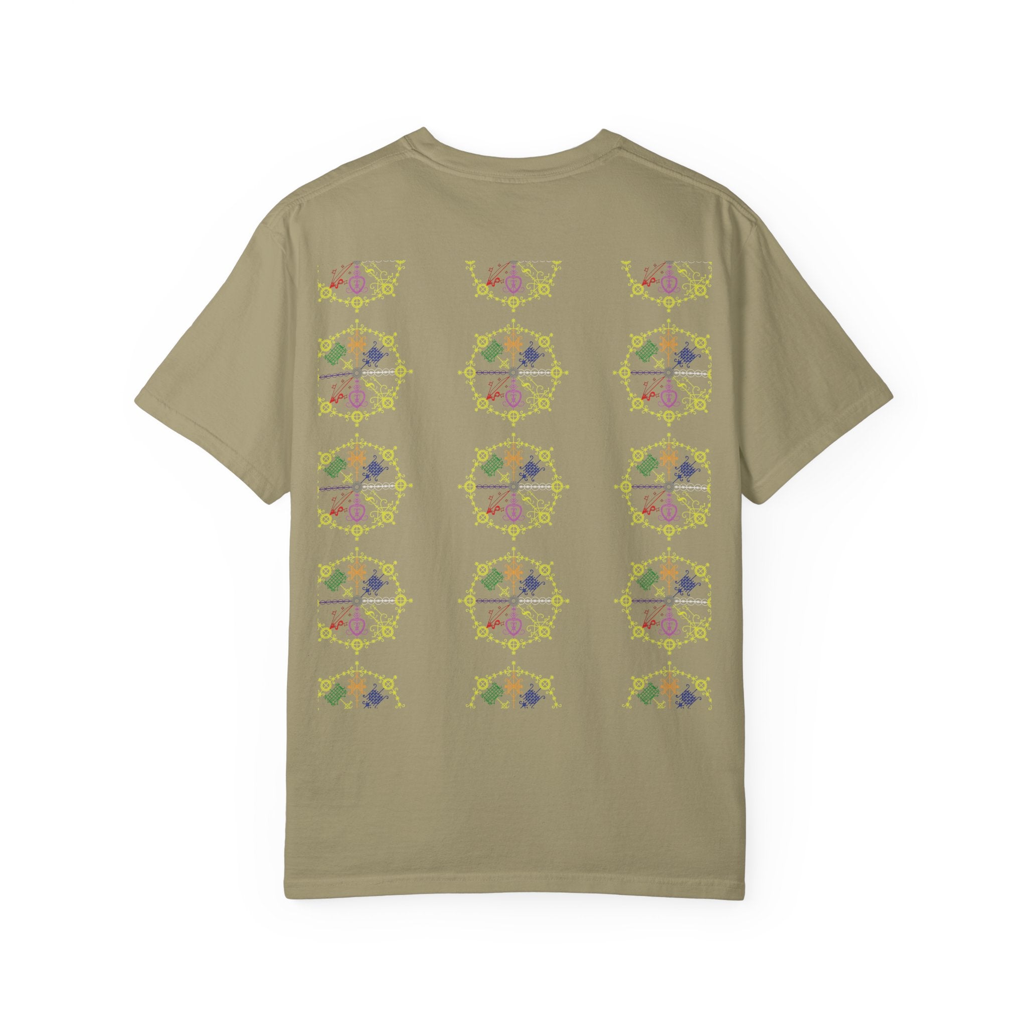 Mandala Symbol Graphic T-Shirt — Pastel Spiritual Pattern