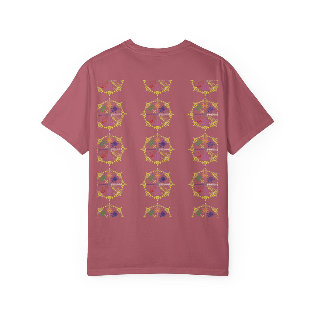 Mandala Symbol Graphic T-Shirt — Pastel Spiritual Pattern