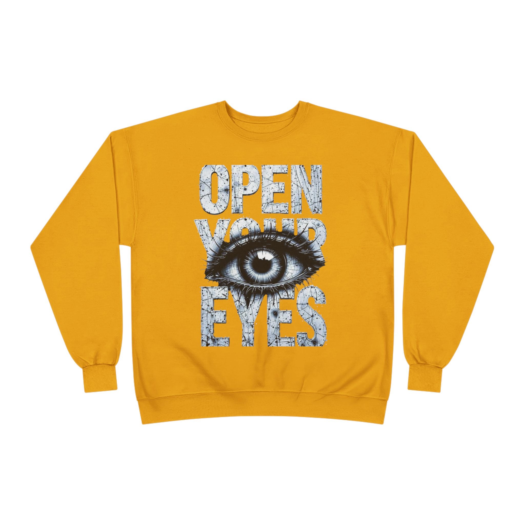 Open Eyes Graphic Sweatshirt — Eye Illustration Crewneck