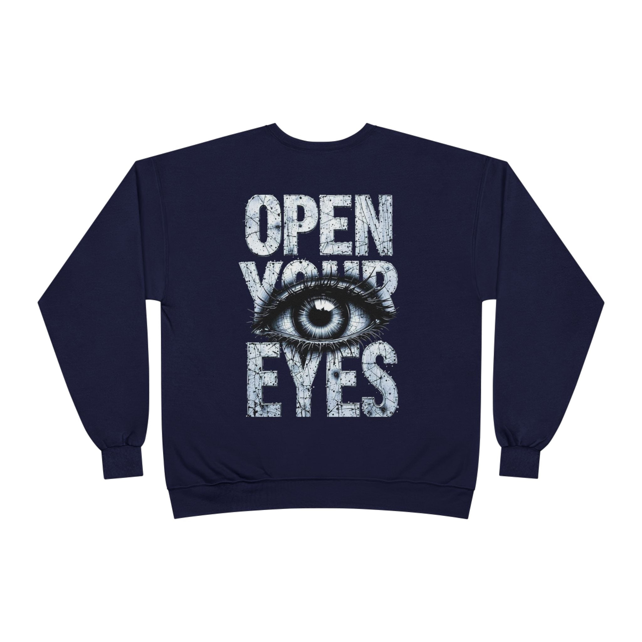 Open Eyes Graphic Sweatshirt — Eye Illustration Crewneck