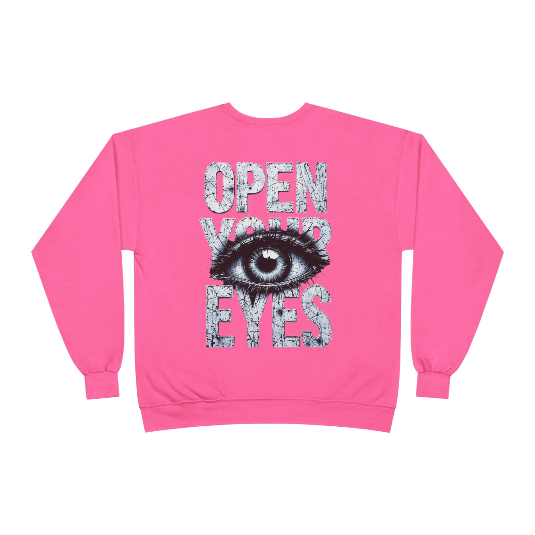 Open Eyes Graphic Sweatshirt — Eye Illustration Crewneck