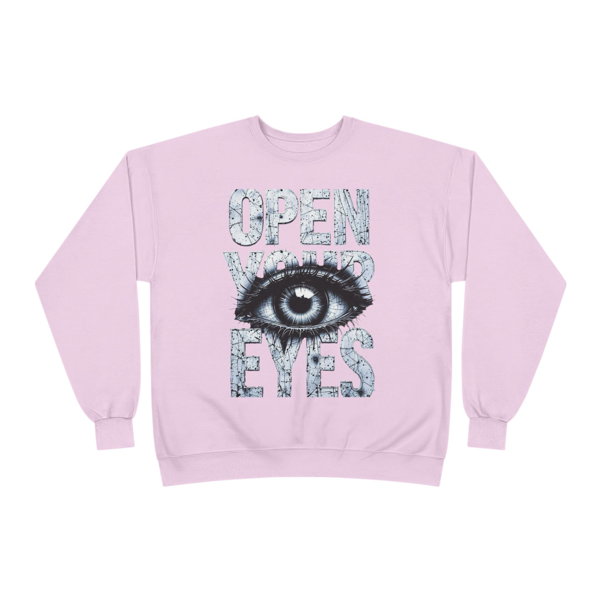Open Eyes Graphic Sweatshirt — Eye Illustration Crewneck