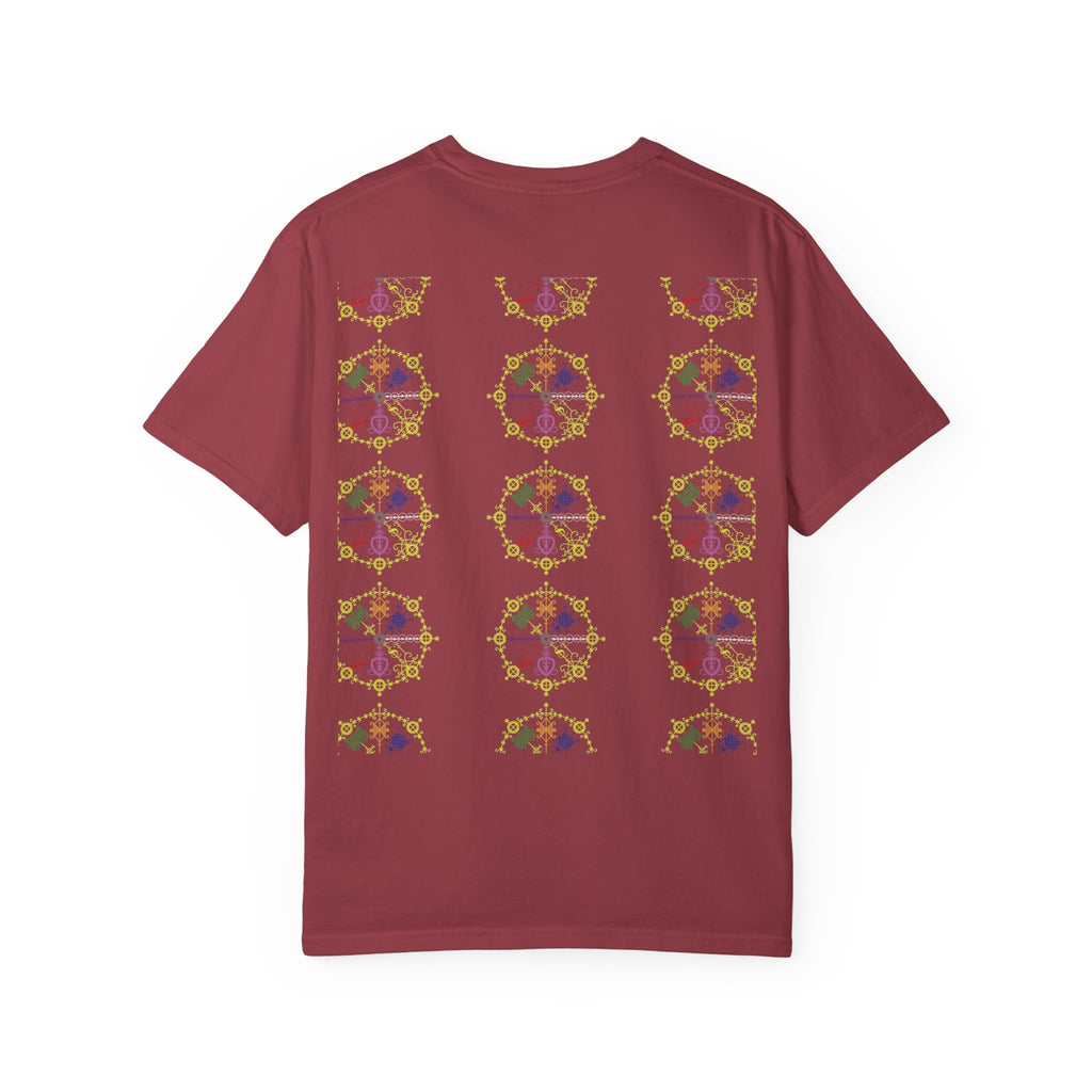 Mandala Symbol Graphic T-Shirt — Pastel Spiritual Pattern