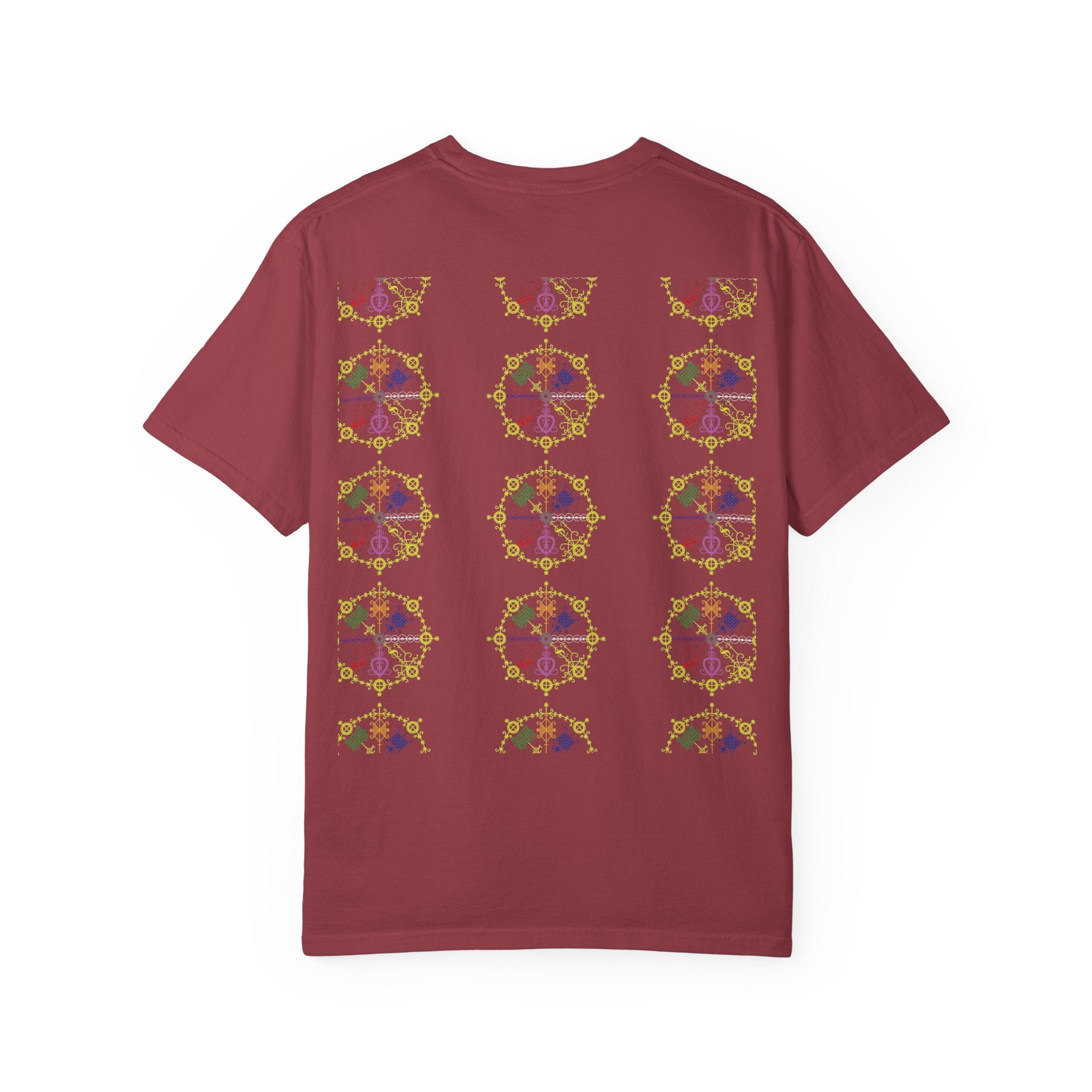 Mandala Symbol Graphic T-Shirt — Pastel Spiritual Pattern