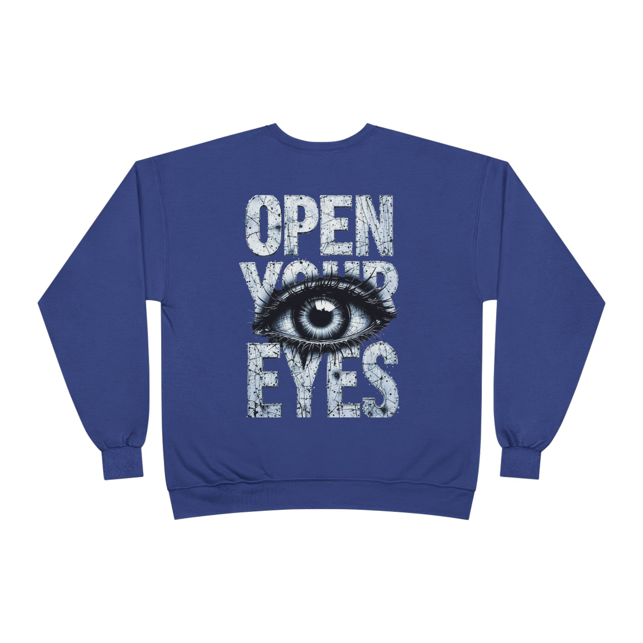Open Eyes Graphic Sweatshirt — Eye Illustration Crewneck