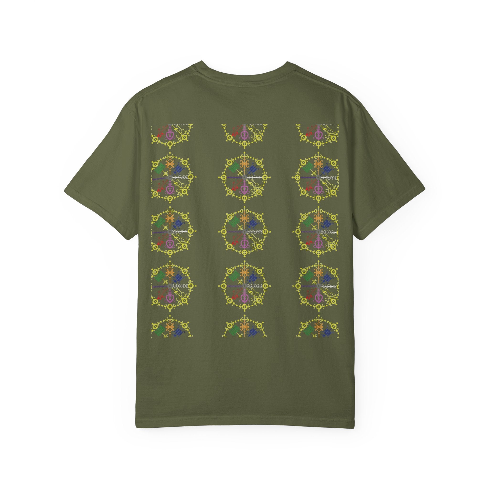 Mandala Symbol Graphic T-Shirt — Pastel Spiritual Pattern