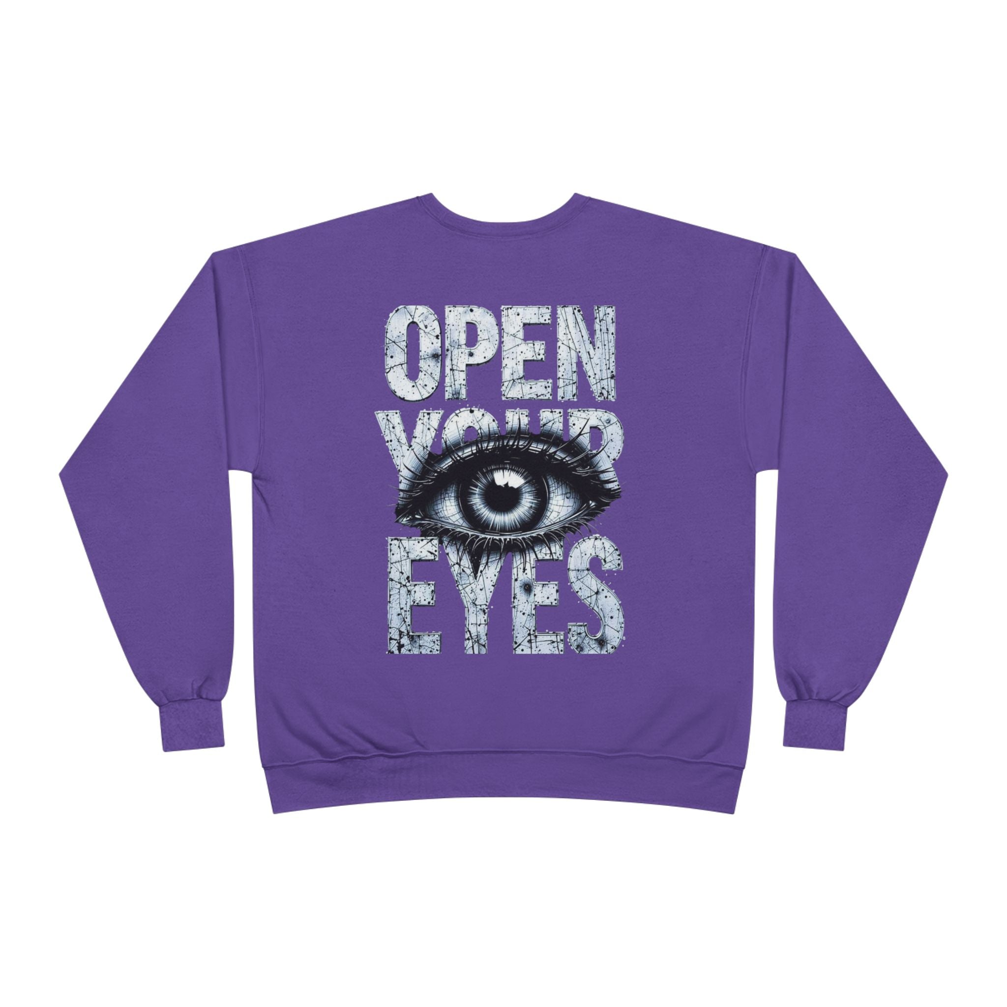 Open Eyes Graphic Sweatshirt — Eye Illustration Crewneck