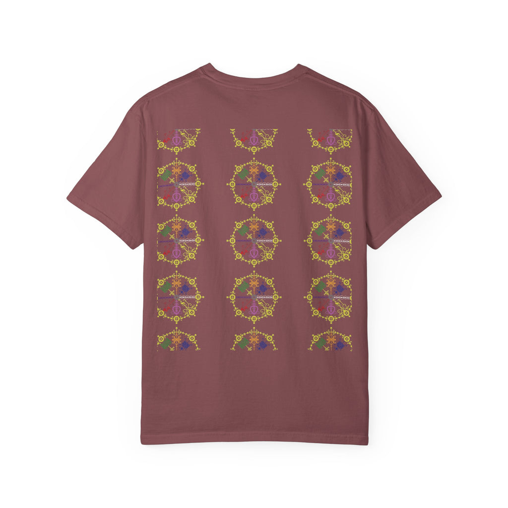 Mandala Symbol Graphic T-Shirt — Pastel Spiritual Pattern