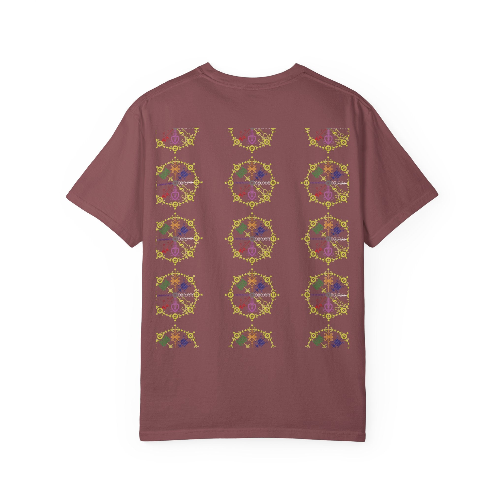 Mandala Symbol Graphic T-Shirt — Pastel Spiritual Pattern