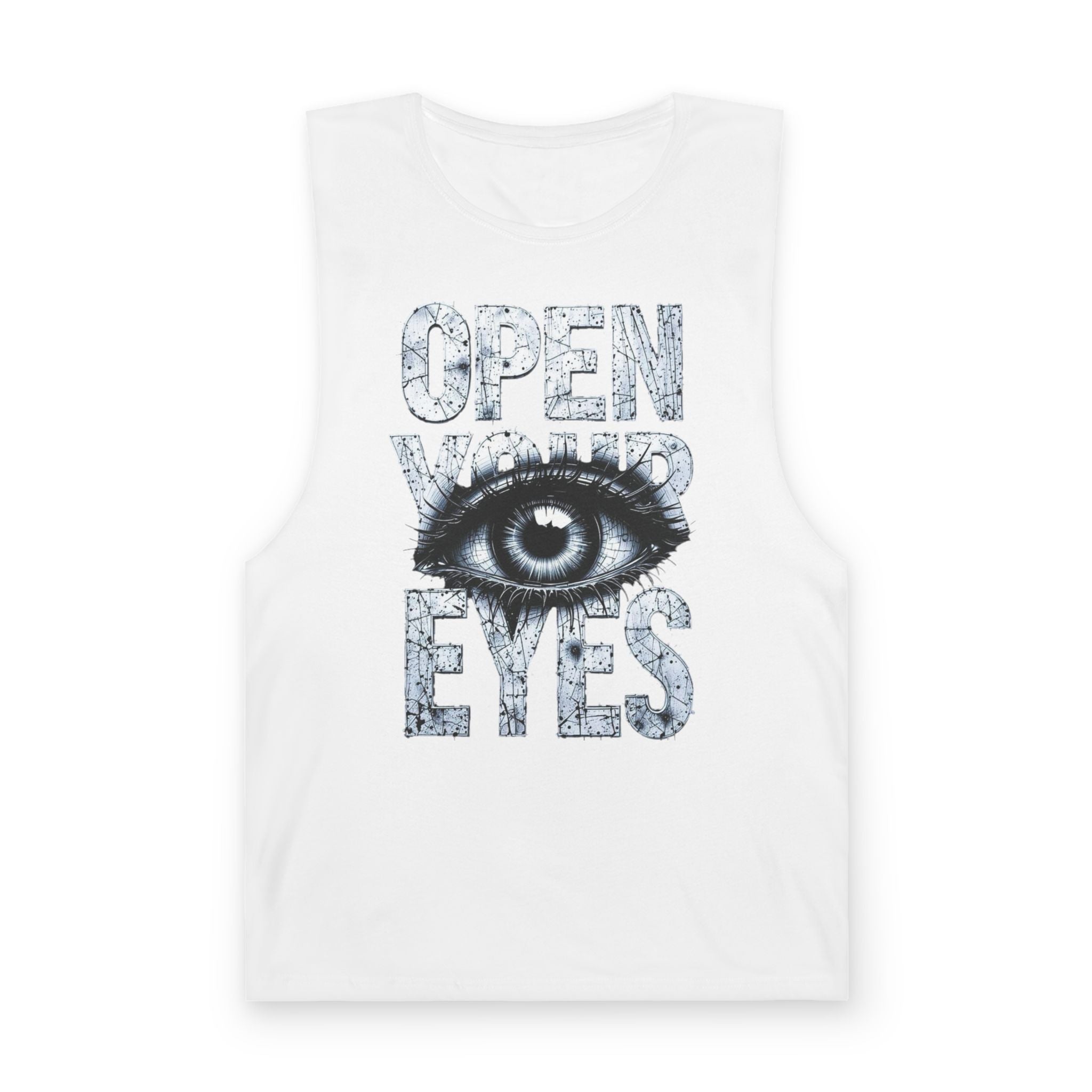 Open Your Eyes Tank Top — Graphic Eye Illustration Tank