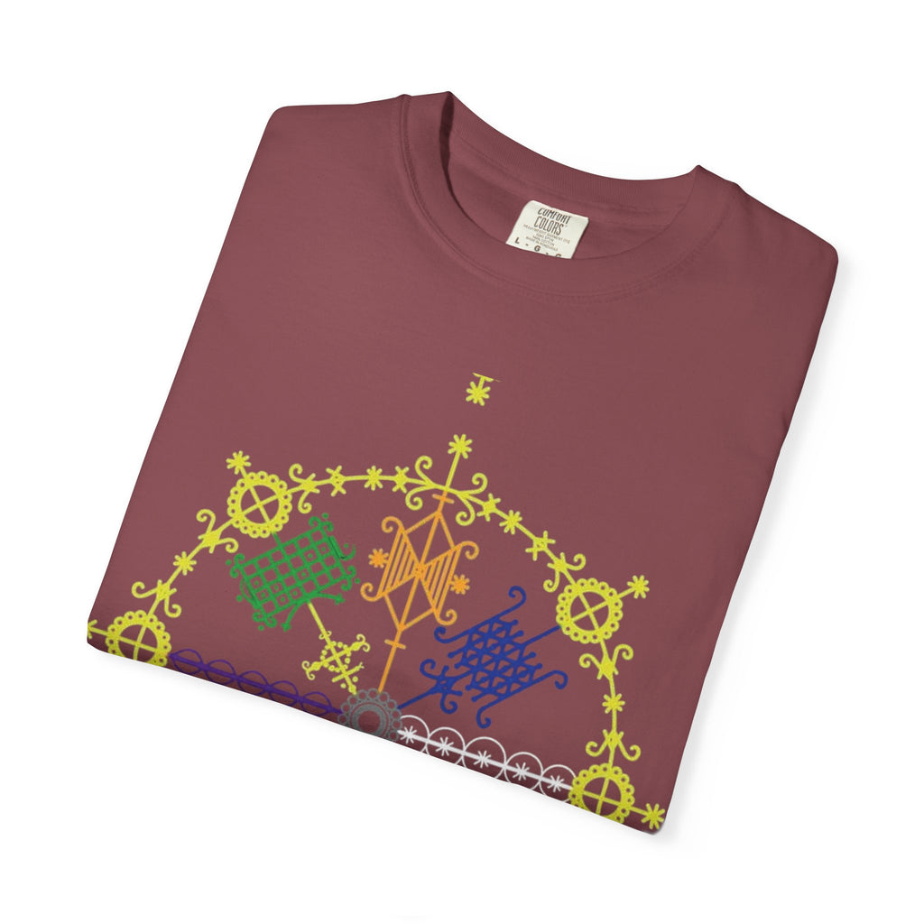 Mandala Symbol Graphic T-Shirt — Pastel Spiritual Pattern