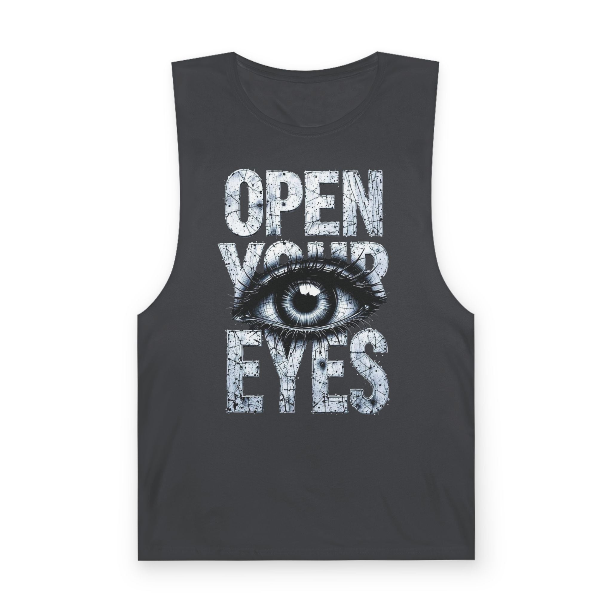 Open Your Eyes Tank Top — Graphic Eye Illustration Tank