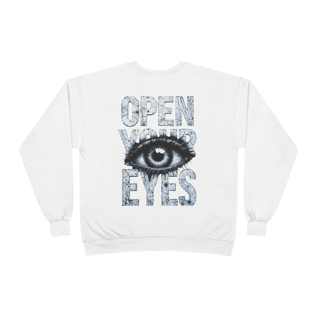 Open Eyes Graphic Sweatshirt — Eye Illustration Crewneck