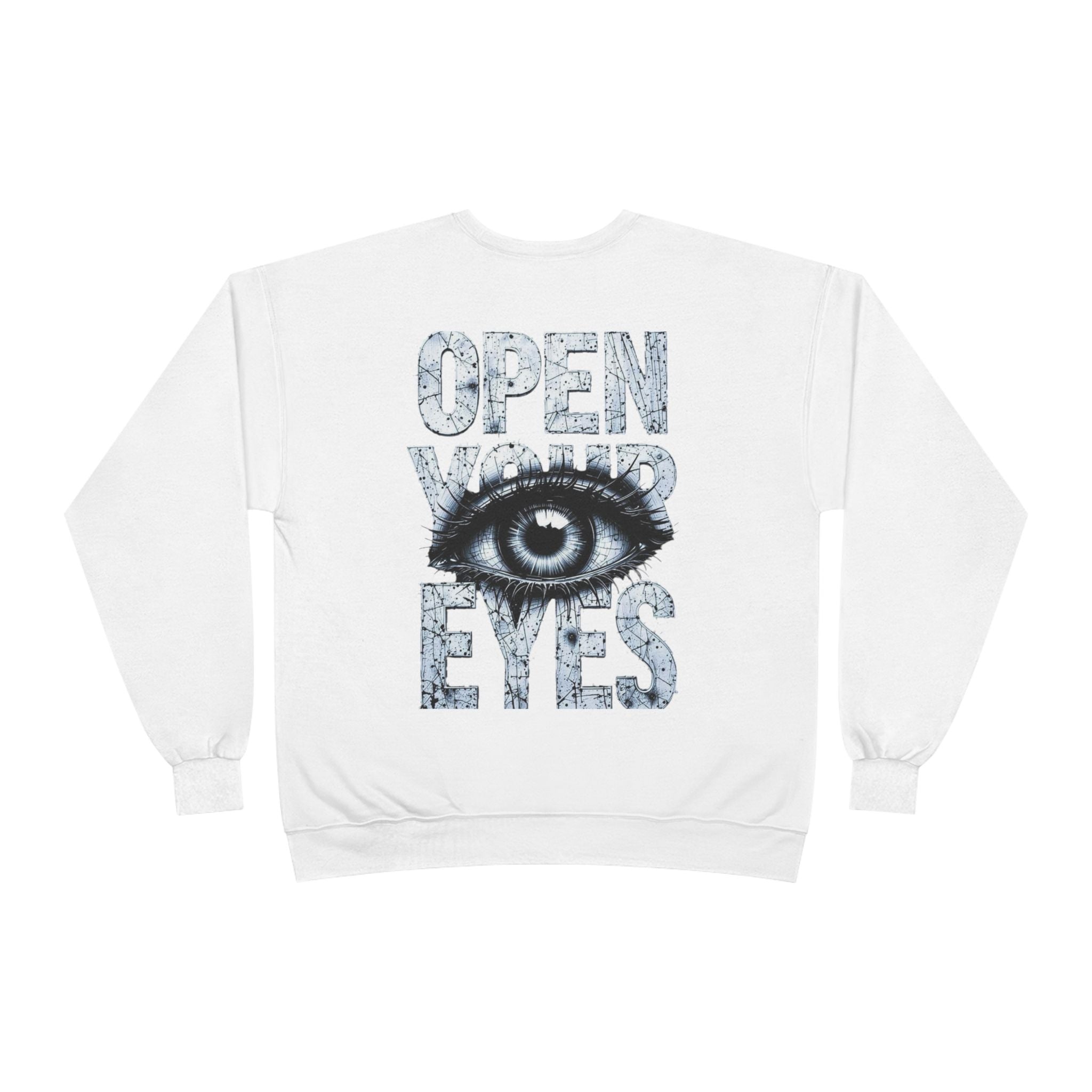 Open Eyes Graphic Sweatshirt — Eye Illustration Crewneck