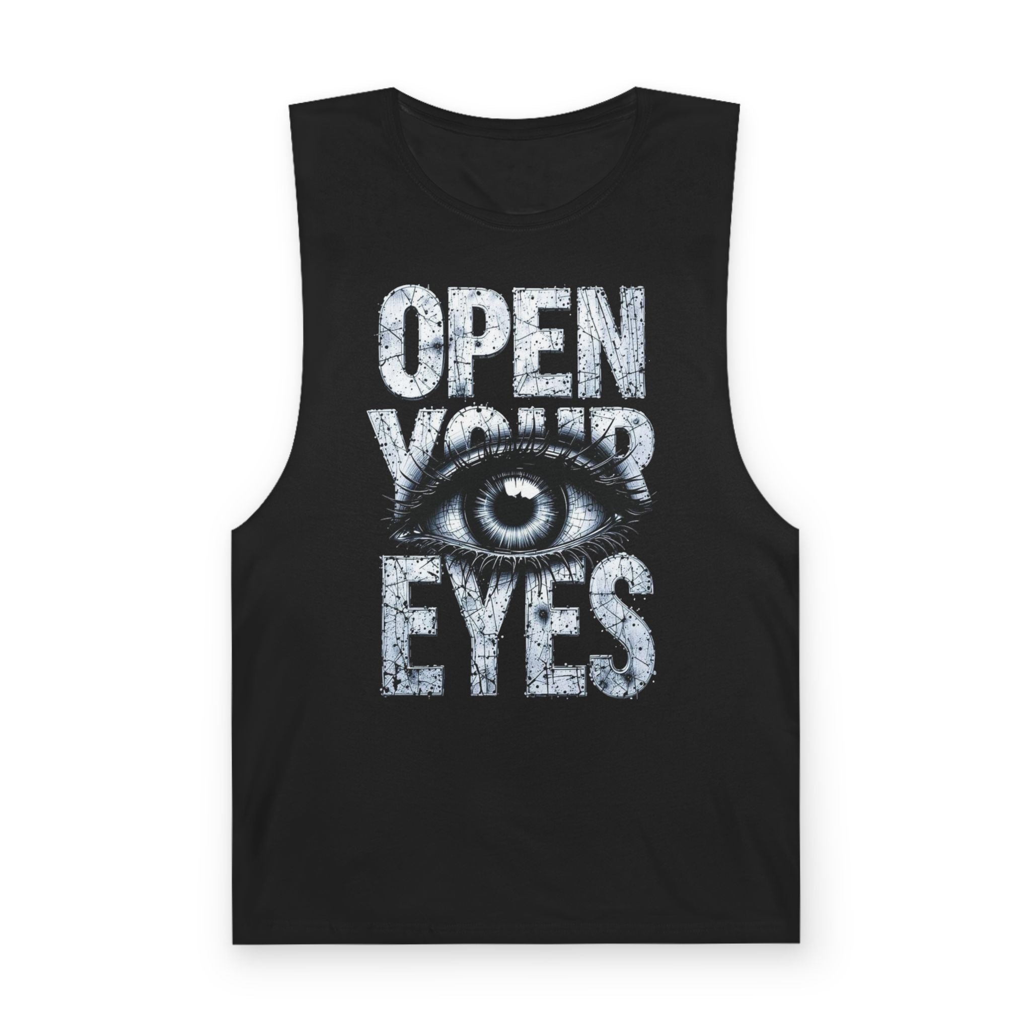 Open Your Eyes Tank Top — Graphic Eye Illustration Tank