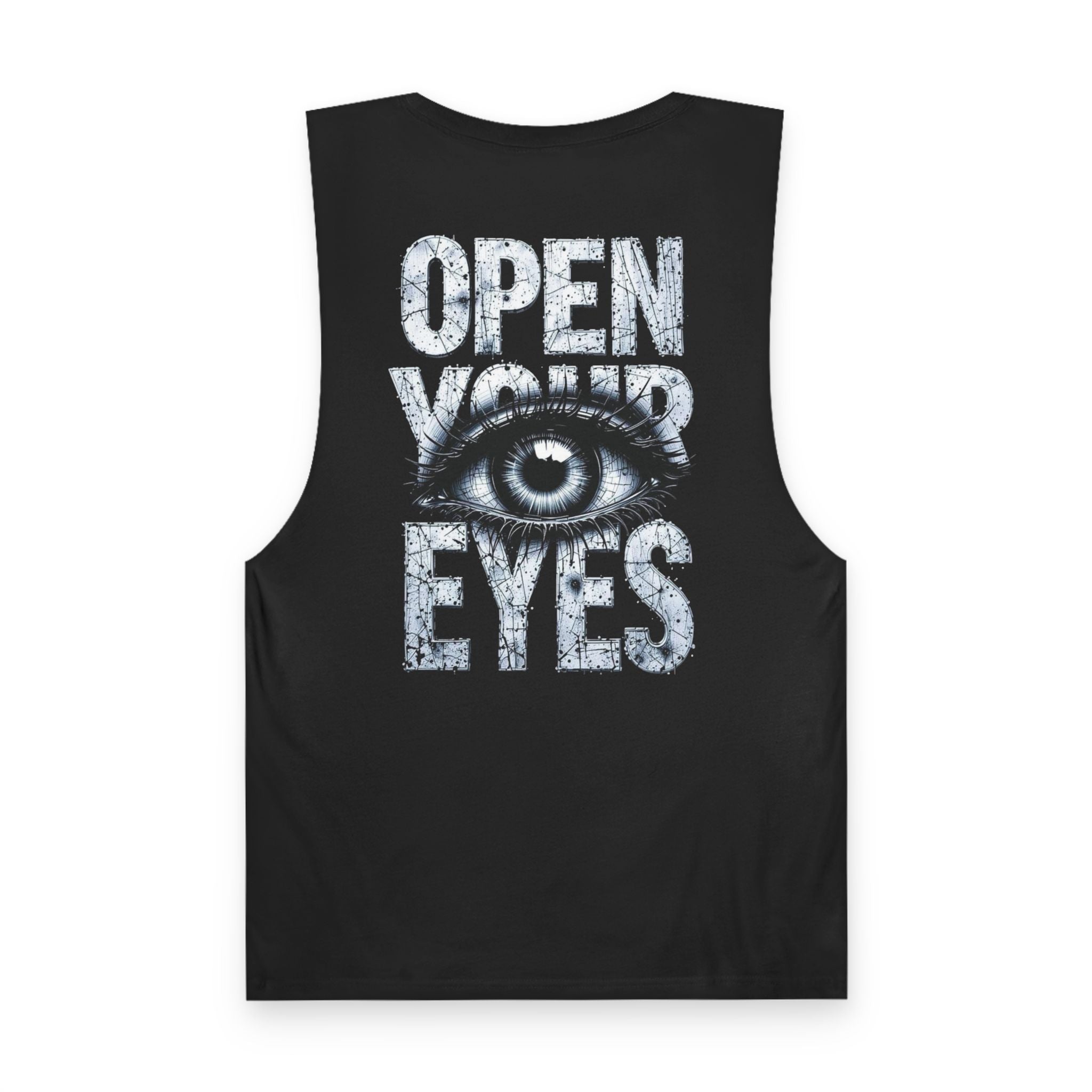 Open Your Eyes Tank Top — Graphic Eye Illustration Tank