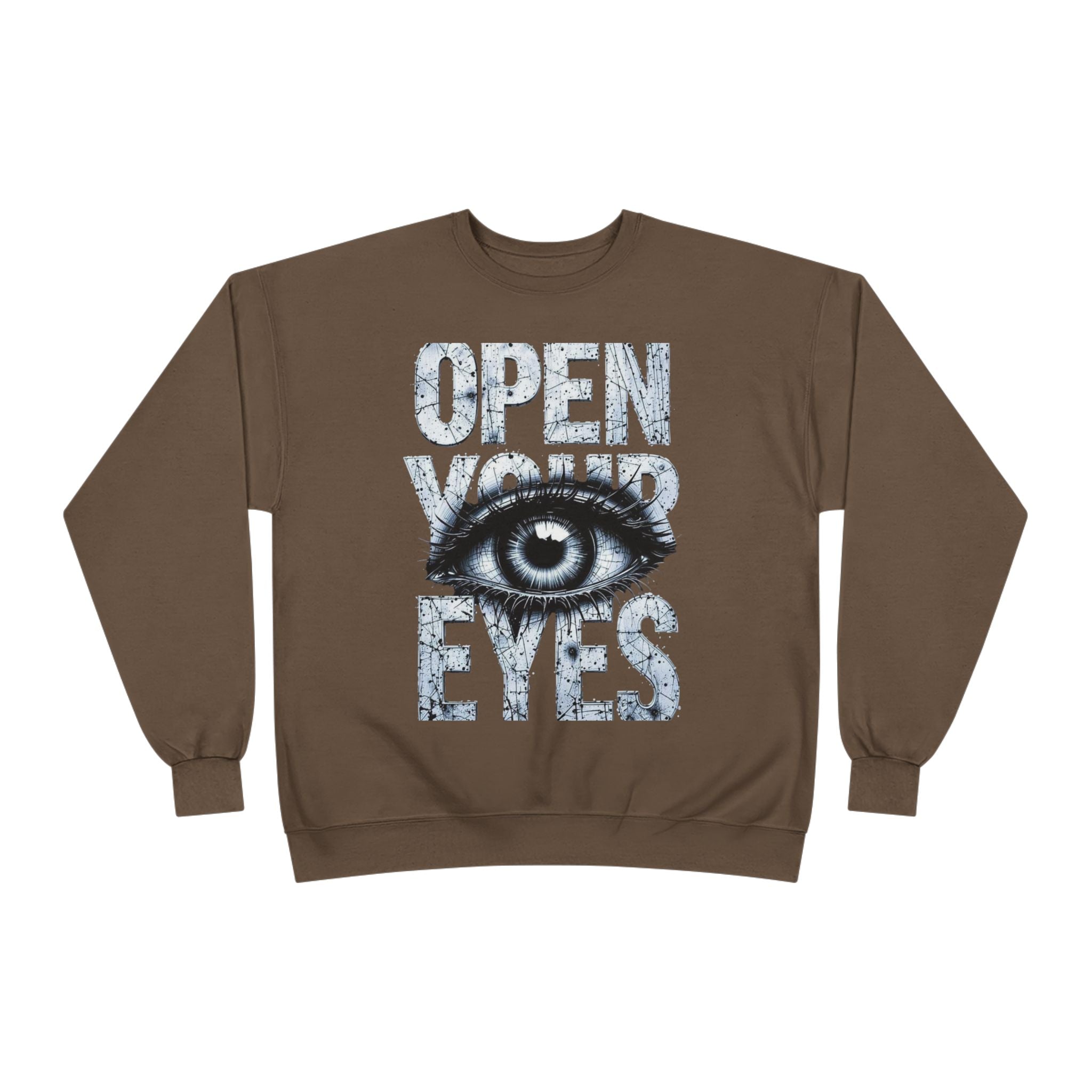 Open Eyes Graphic Sweatshirt — Eye Illustration Crewneck