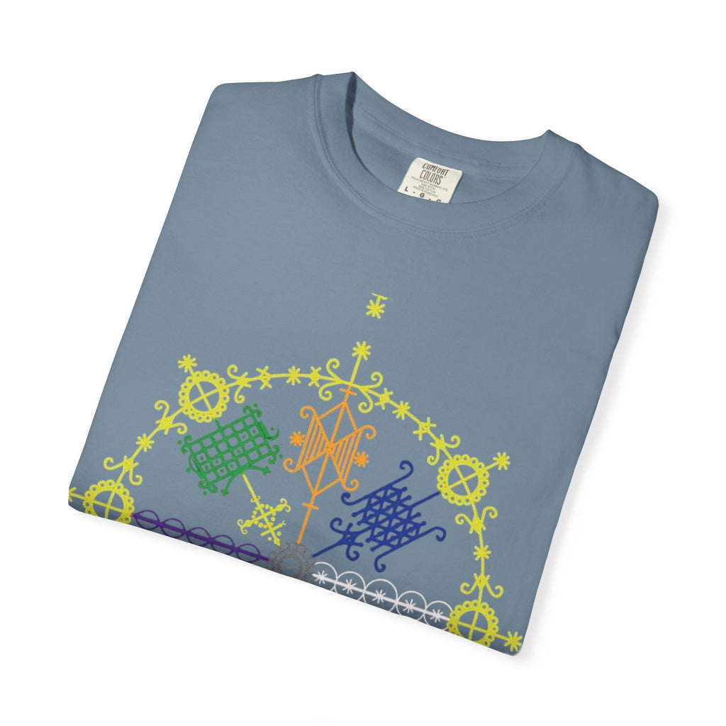 Mandala Symbol Graphic T-Shirt — Pastel Spiritual Pattern