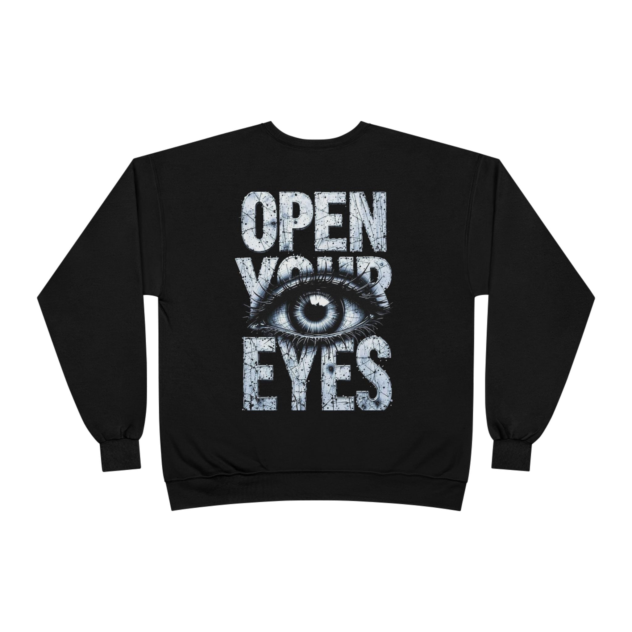 Open Eyes Graphic Sweatshirt — Eye Illustration Crewneck