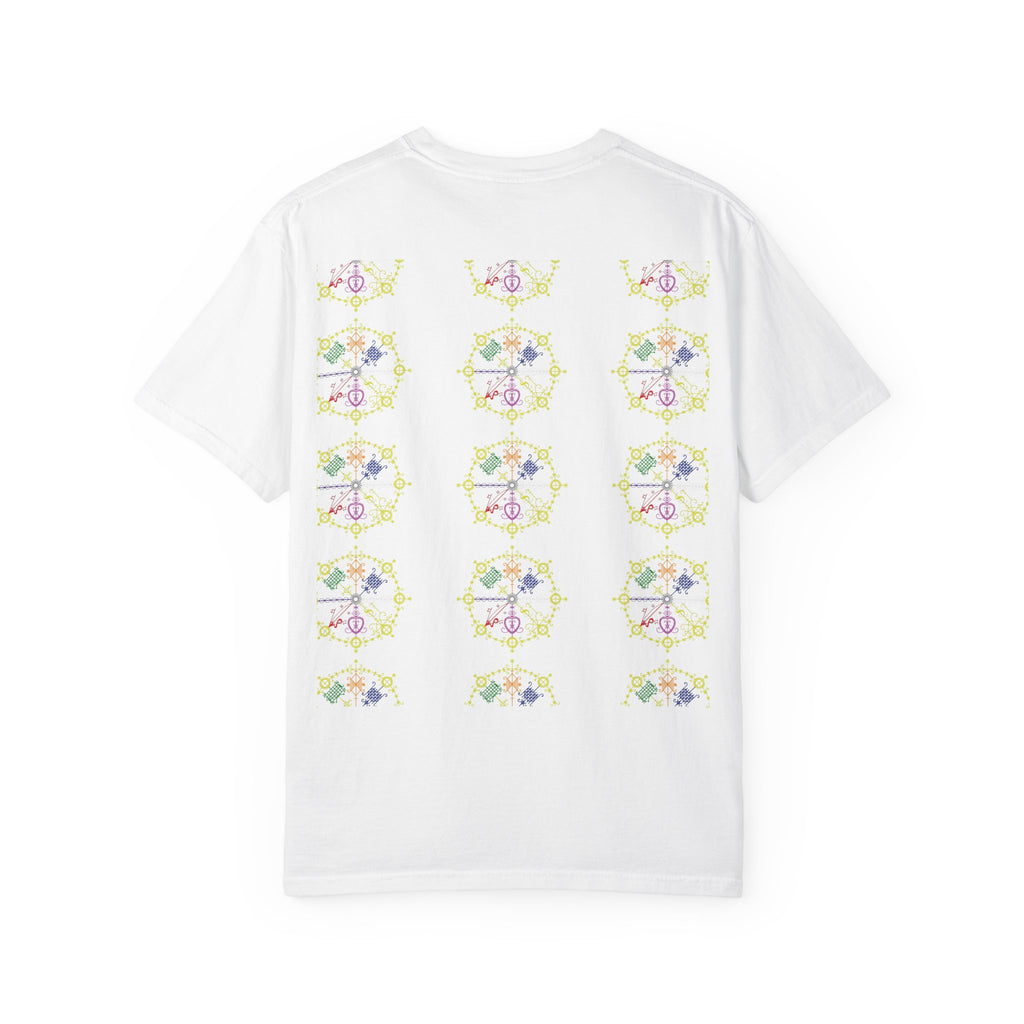Mandala Symbol Graphic T-Shirt — Pastel Spiritual Pattern