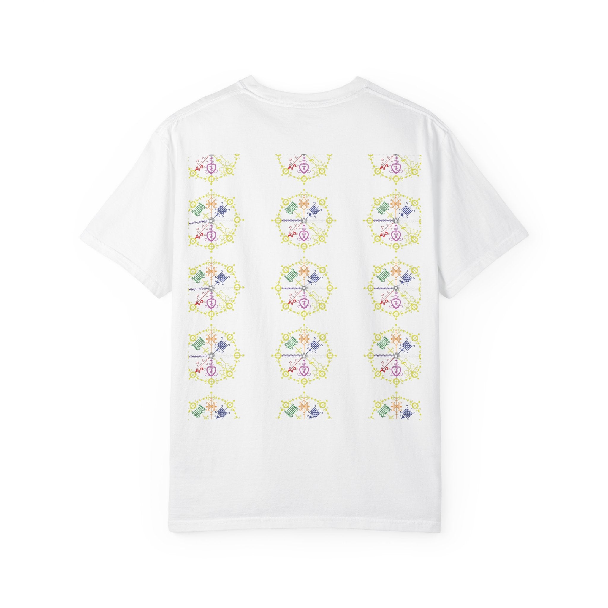 Mandala Symbol Graphic T-Shirt — Pastel Spiritual Pattern