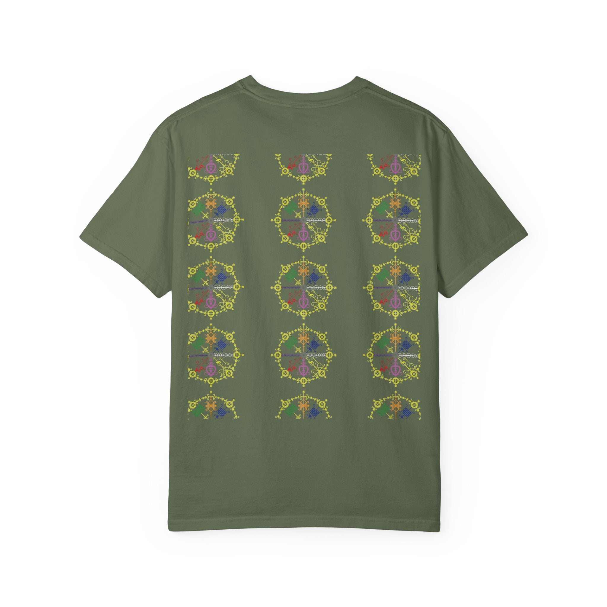 Mandala Symbol Graphic T-Shirt — Pastel Spiritual Pattern