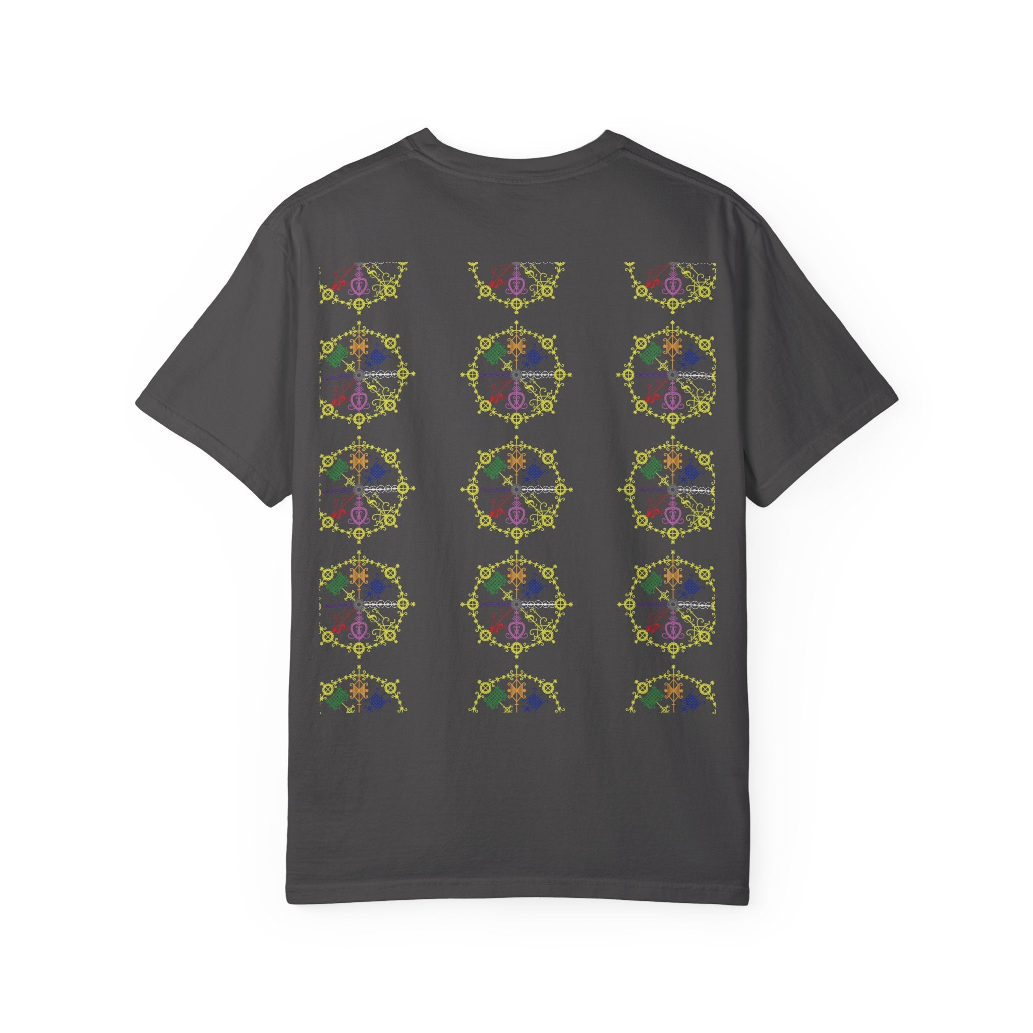 Mandala Symbol Graphic T-Shirt — Pastel Spiritual Pattern