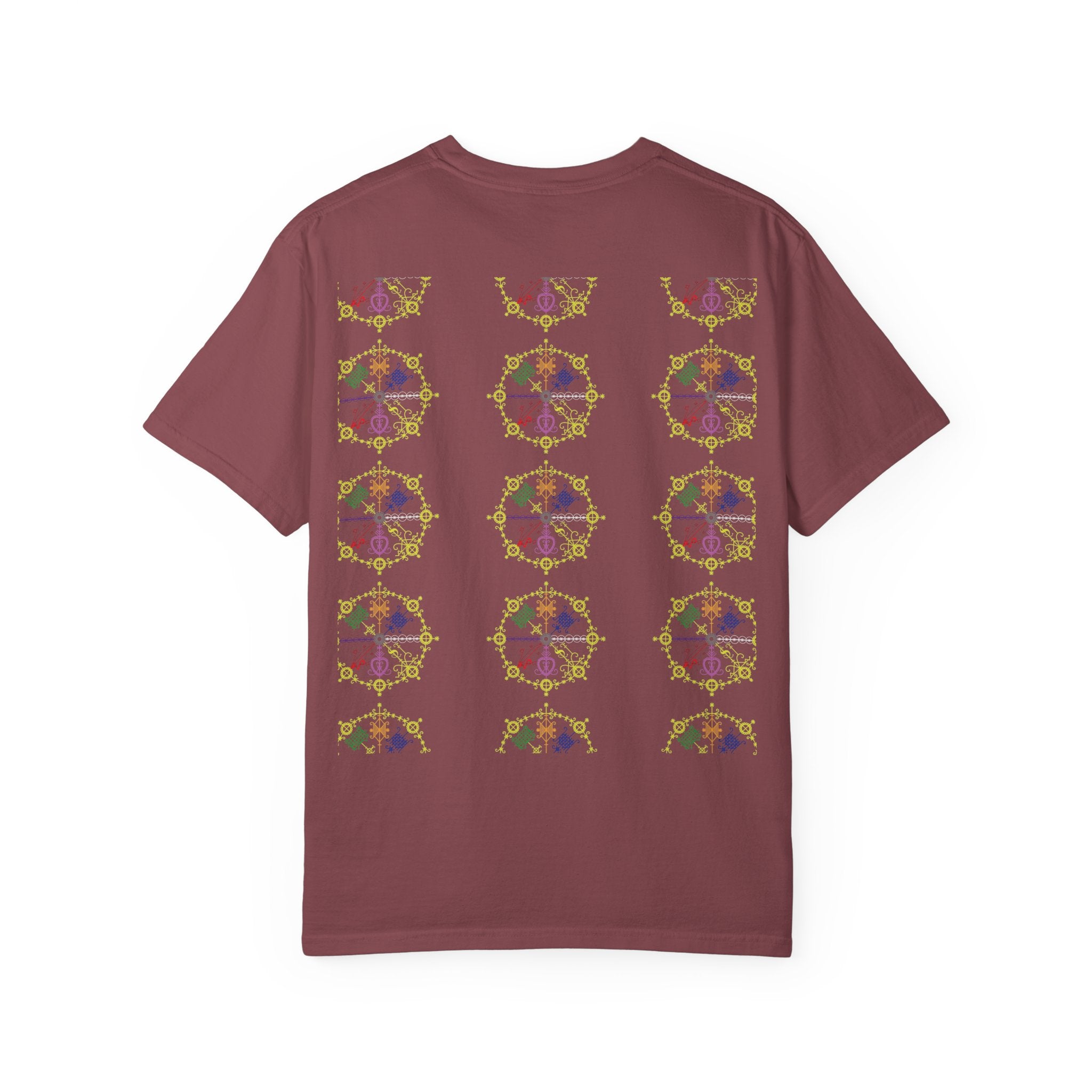 Mandala Symbol Graphic T-Shirt — Pastel Spiritual Pattern