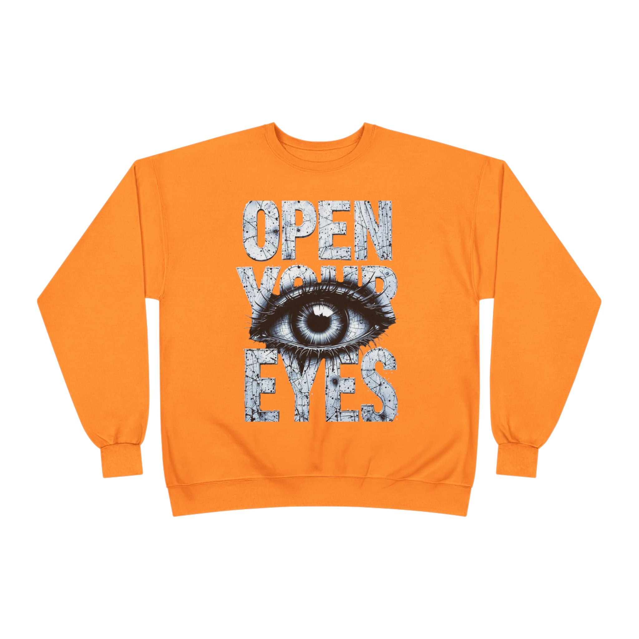 Open Eyes Graphic Sweatshirt — Eye Illustration Crewneck