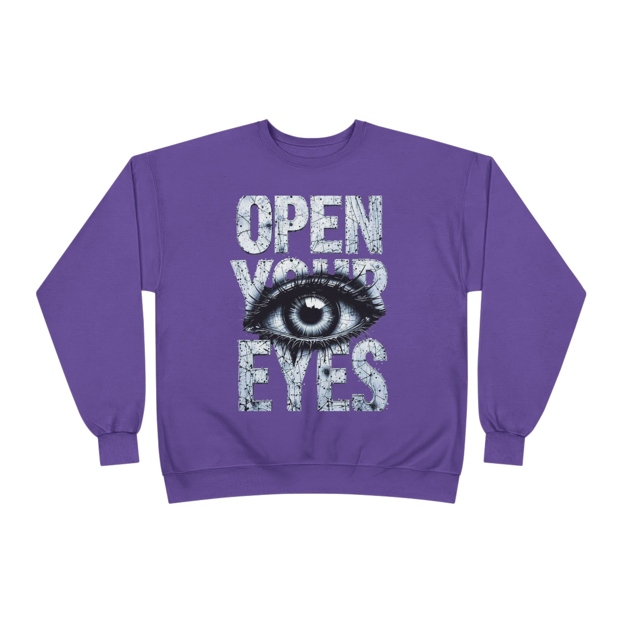 Open Eyes Graphic Sweatshirt — Eye Illustration Crewneck