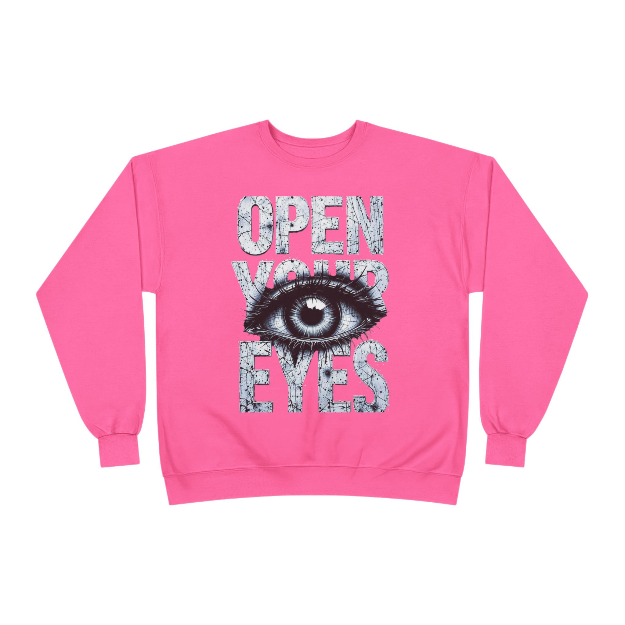 Open Eyes Graphic Sweatshirt — Eye Illustration Crewneck