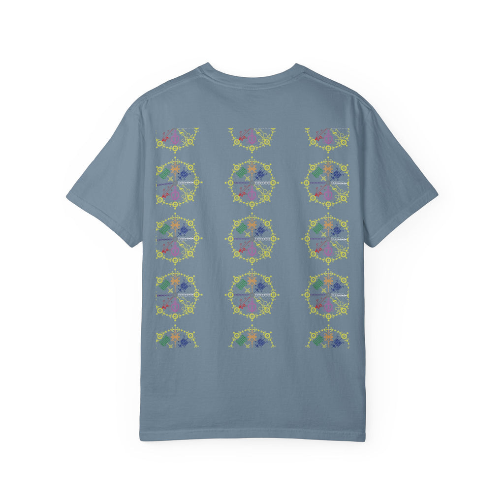 Mandala Symbol Graphic T-Shirt — Pastel Spiritual Pattern