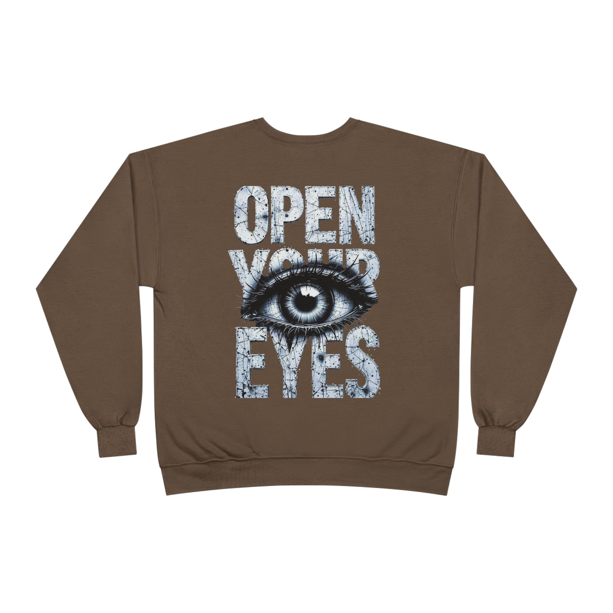 Open Eyes Graphic Sweatshirt — Eye Illustration Crewneck