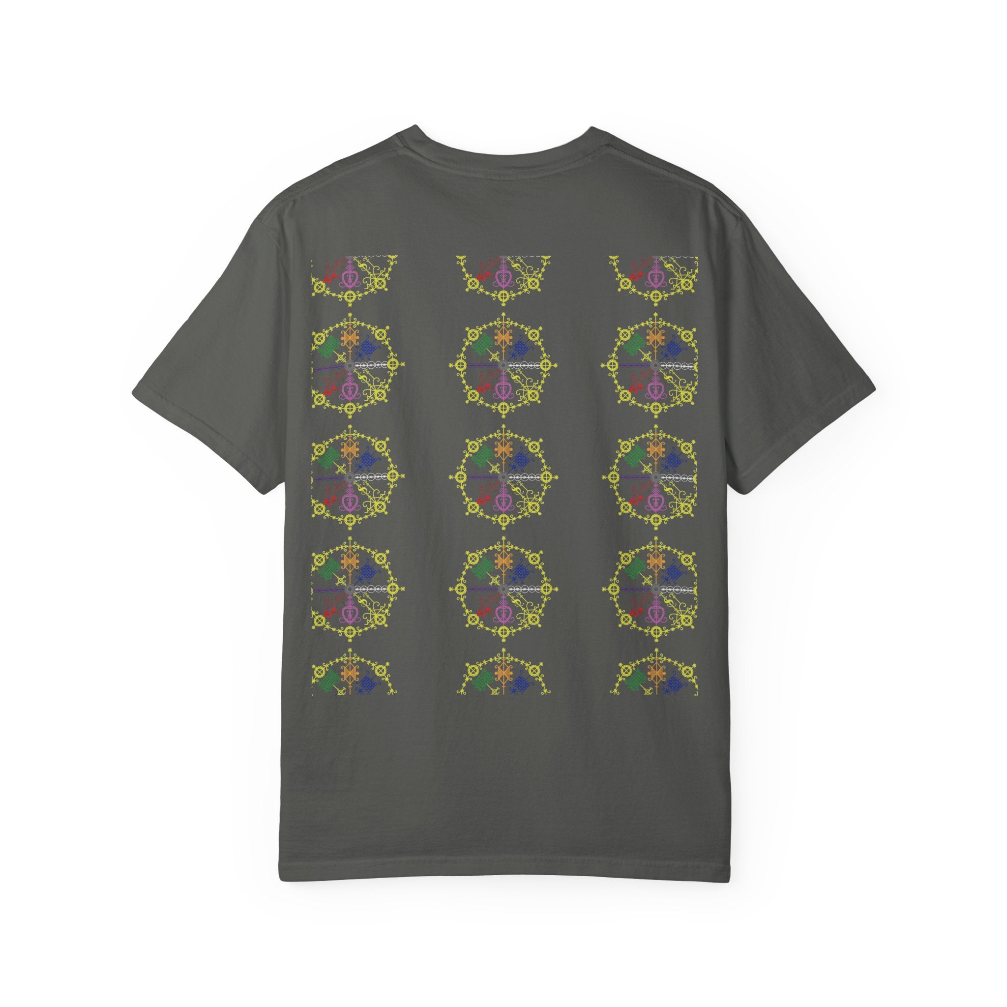Mandala Symbol Graphic T-Shirt — Pastel Spiritual Pattern